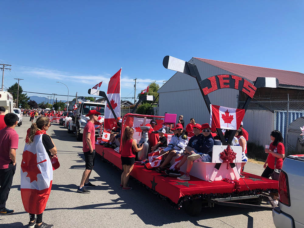 The Richmond Jets at the Salmon Festival Canada Day Parade