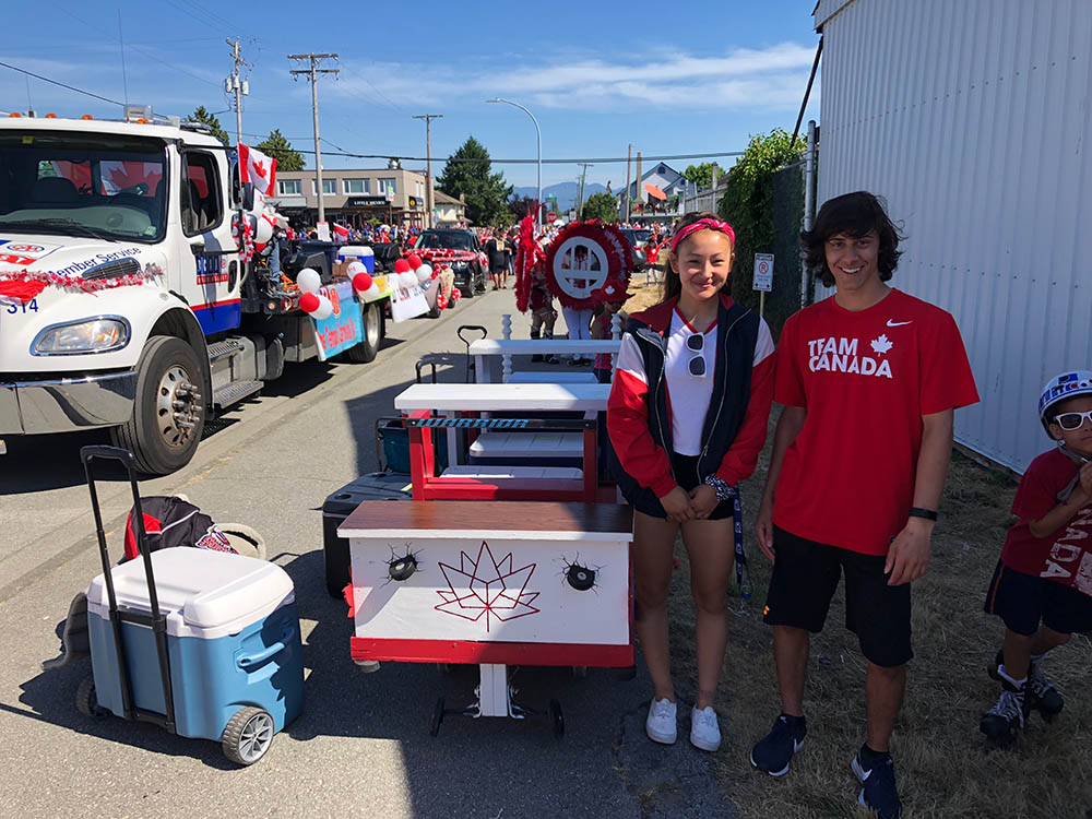 The Richmond Jets at the Salmon Festival Canada Day Parade